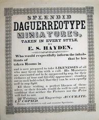 Daguerreotype Advertisement