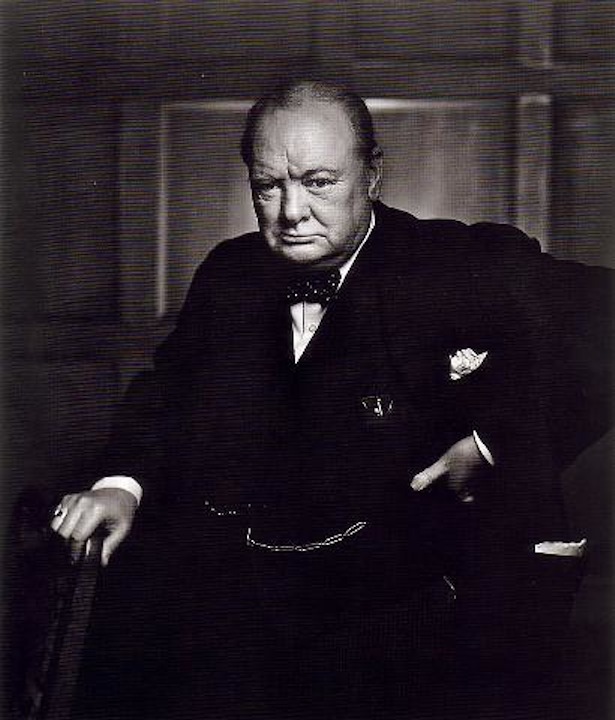 Churchill Annoyed (No Cigar)