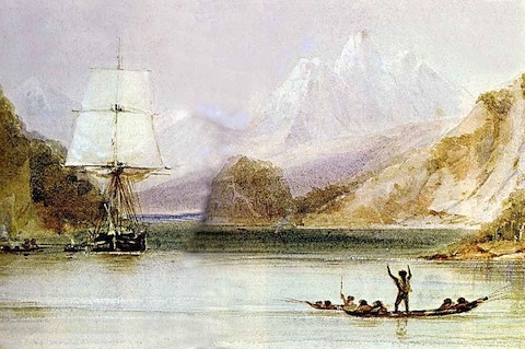 HMS Beagle in Argentina