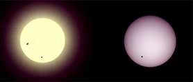 exo-planet vs Venus Transit