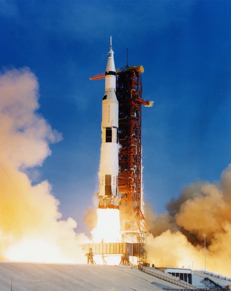 A Saturn 5 at launch